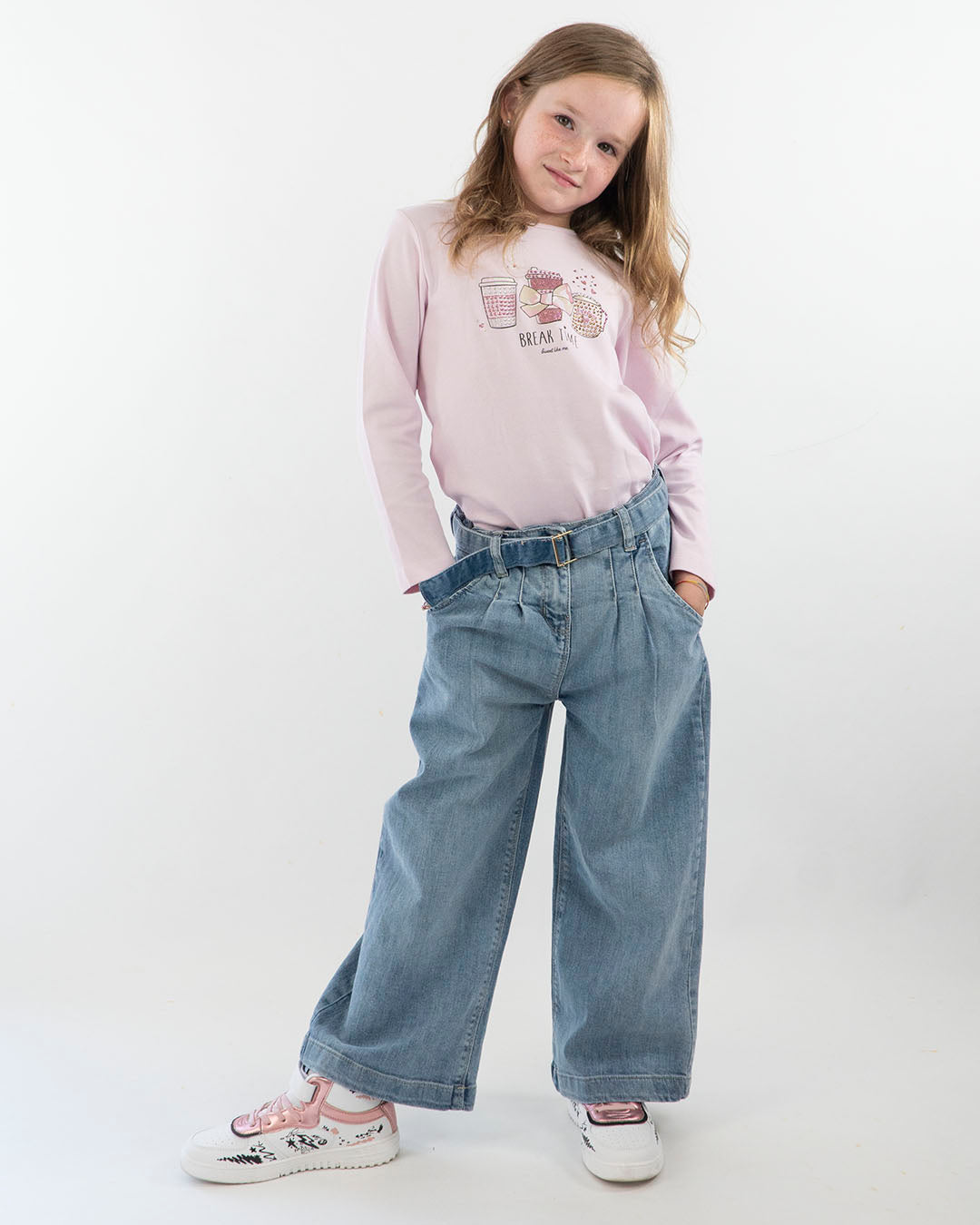 T-shirt manica lunga con tazze glitterate I DO