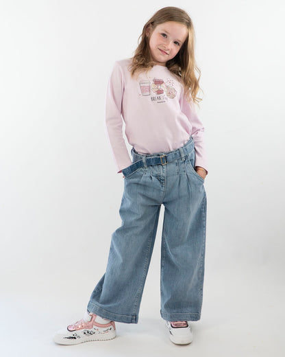 T-shirt manica lunga con tazze glitterate I DO