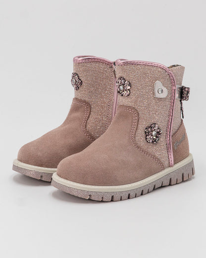 Stivaletto scamosciato e glitterato PRIMIGI
