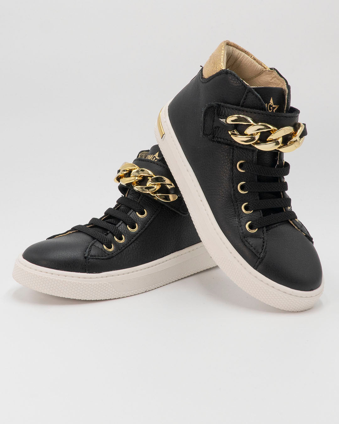 Scarpe alte in pelle con catena dorata PRIMIGI