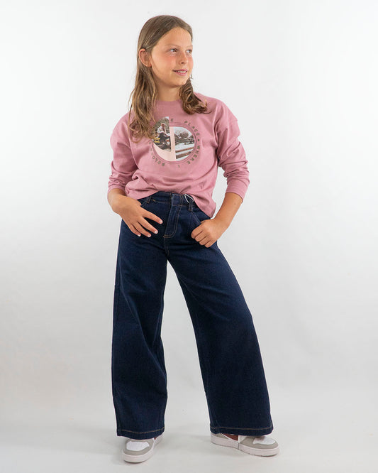 Jeans scuro a gamba larga MAYORAL