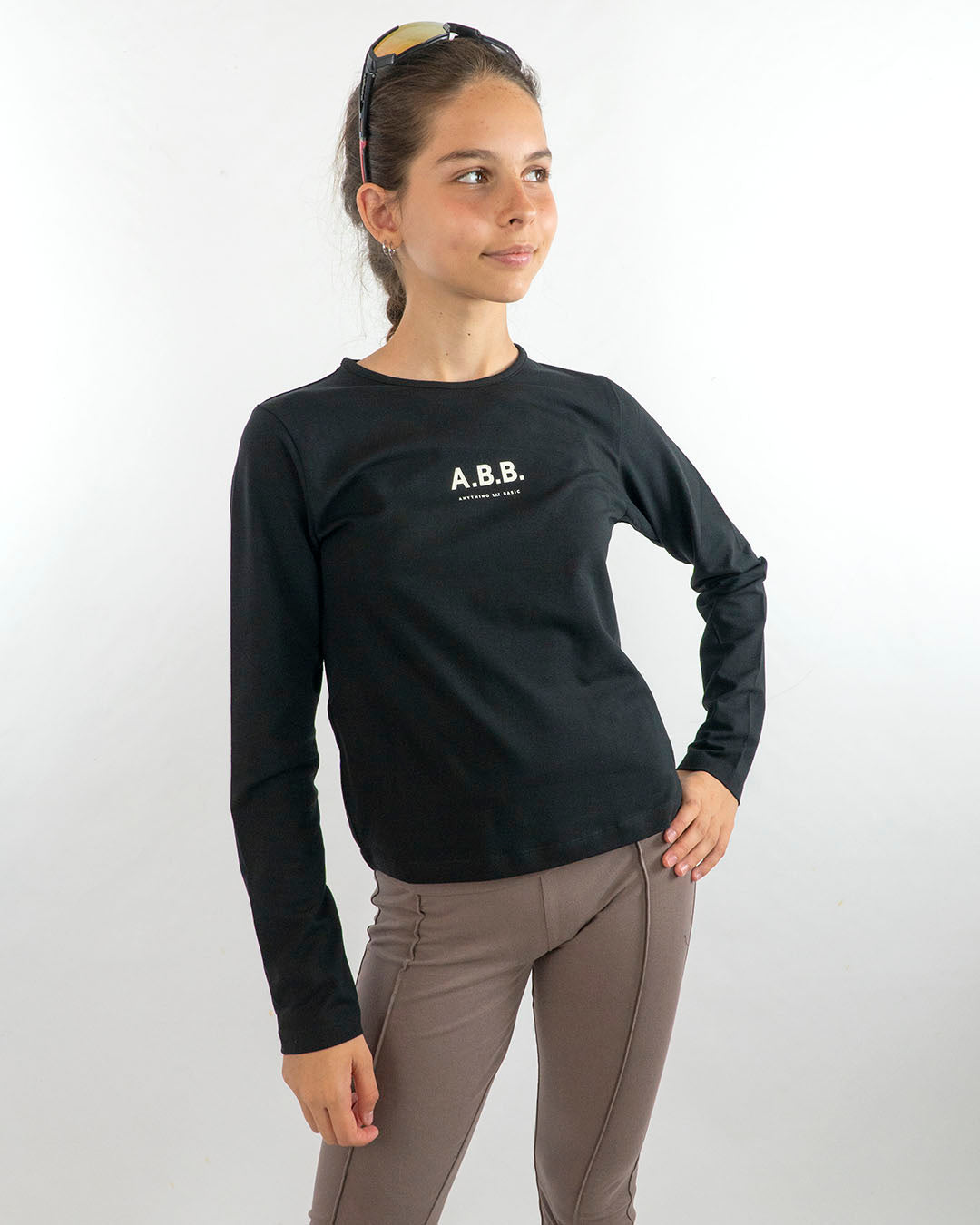T-shirt manica lunga con piccola scritta I DO