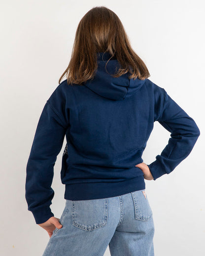 Felpa chiusa felpata con strass GUESS