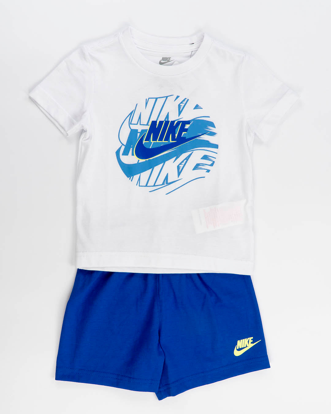 Completo 2 pezzi con scritta azzurra NIKE