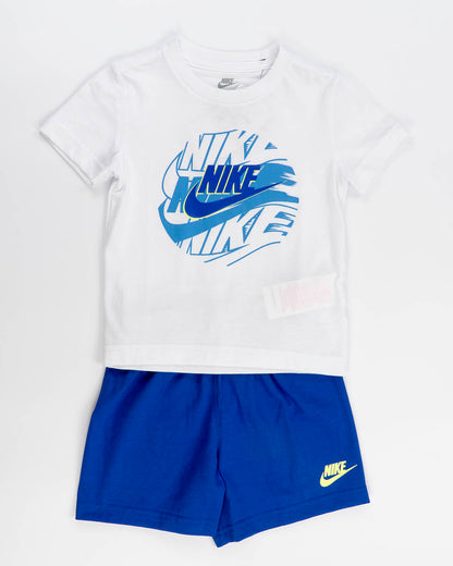 Completo 2 pezzi con scritta azzurra NIKE