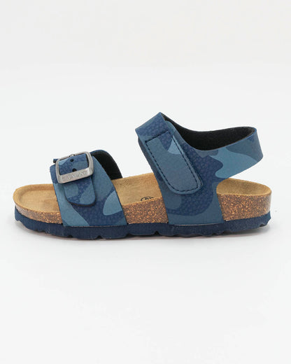 Sandali con strappo fantasia militare