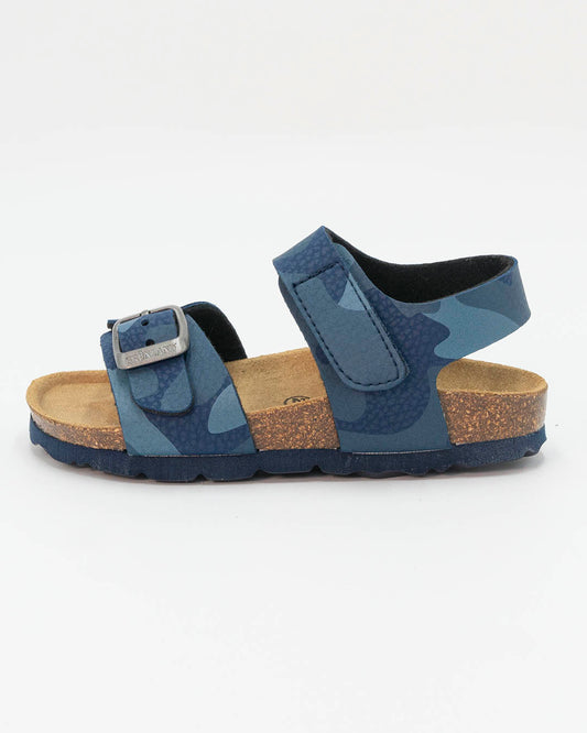 Sandali con strappo fantasia militare