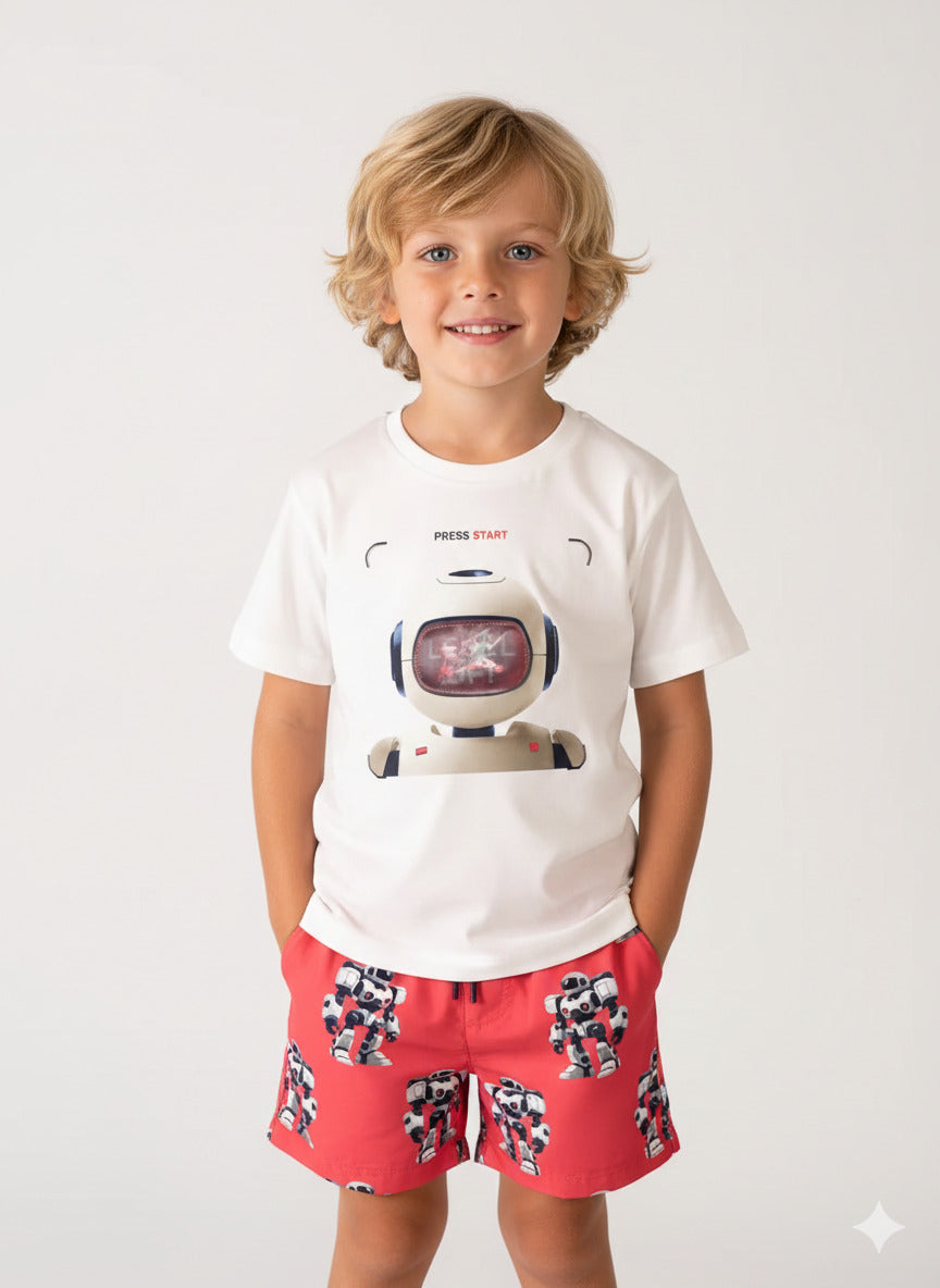 T-shirt manica corta con robot art.3065-39 MAYORAL