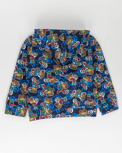 Felpa aperta felpata con calciatori I DO