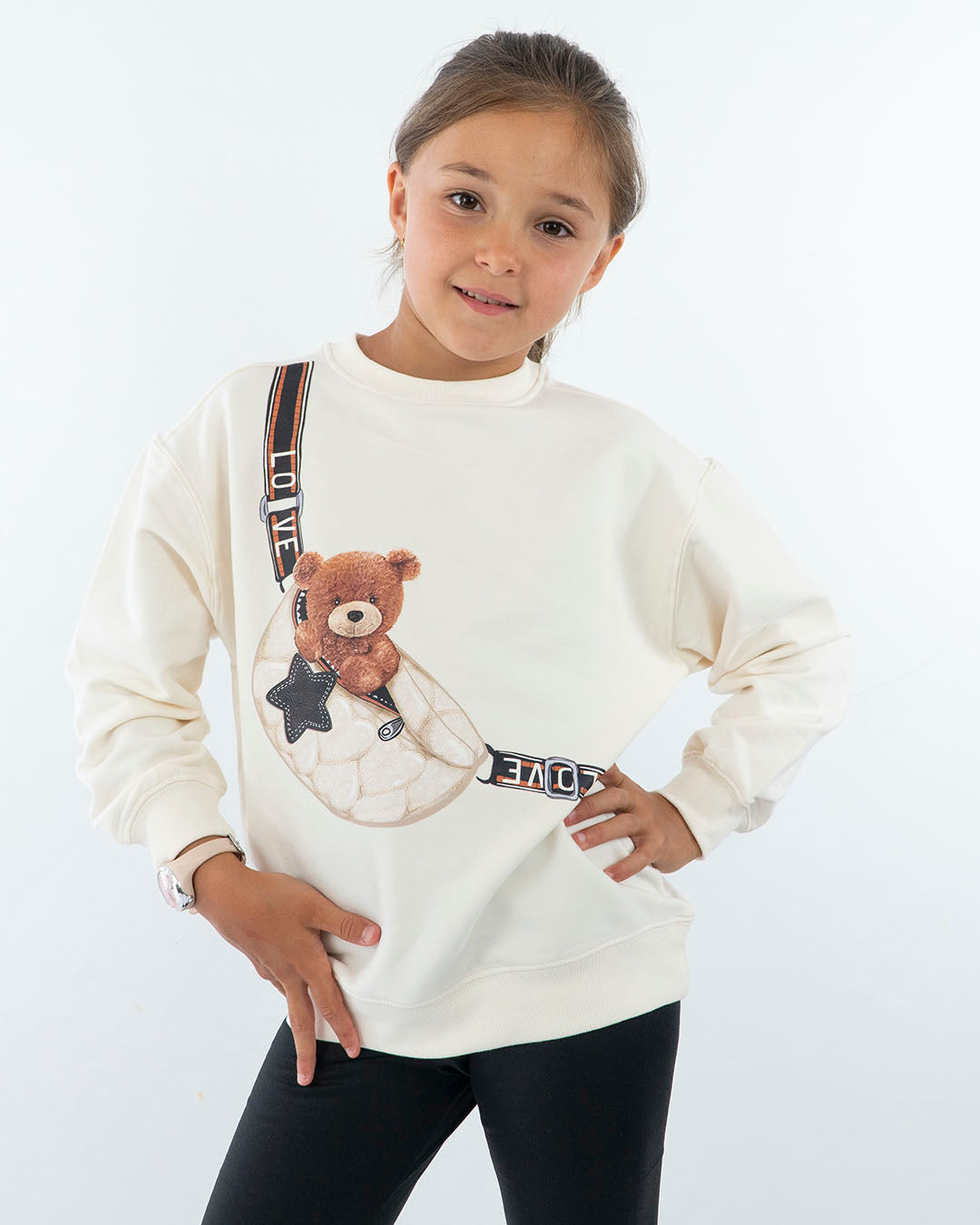 Completo felpato con leggings lucidi MAYORAL