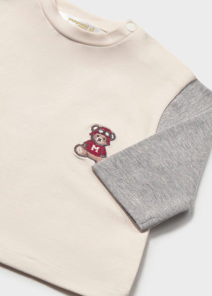 T-shirt con orsetto art.2.085-11/2 MAYORAL