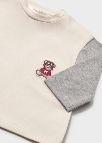T-shirt con orsetto art.2.085-11/2 MAYORAL