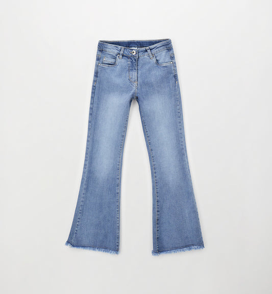Jeans a zampa sfrangiato art.4G727-7300 I DO