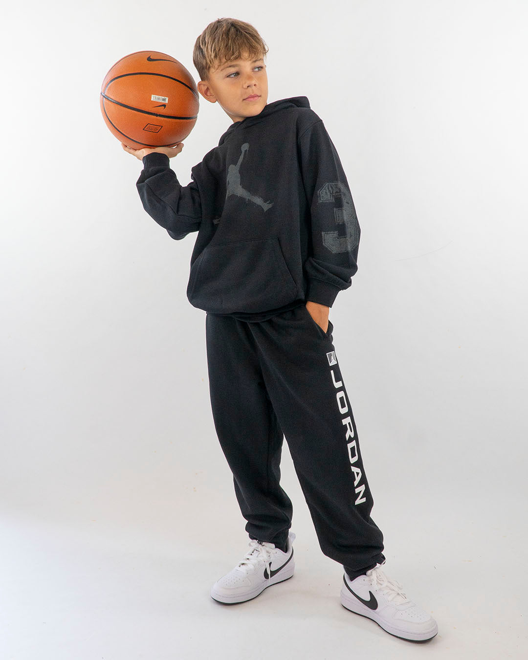 Felpa a peso medio con Jordan grigio JORDAN