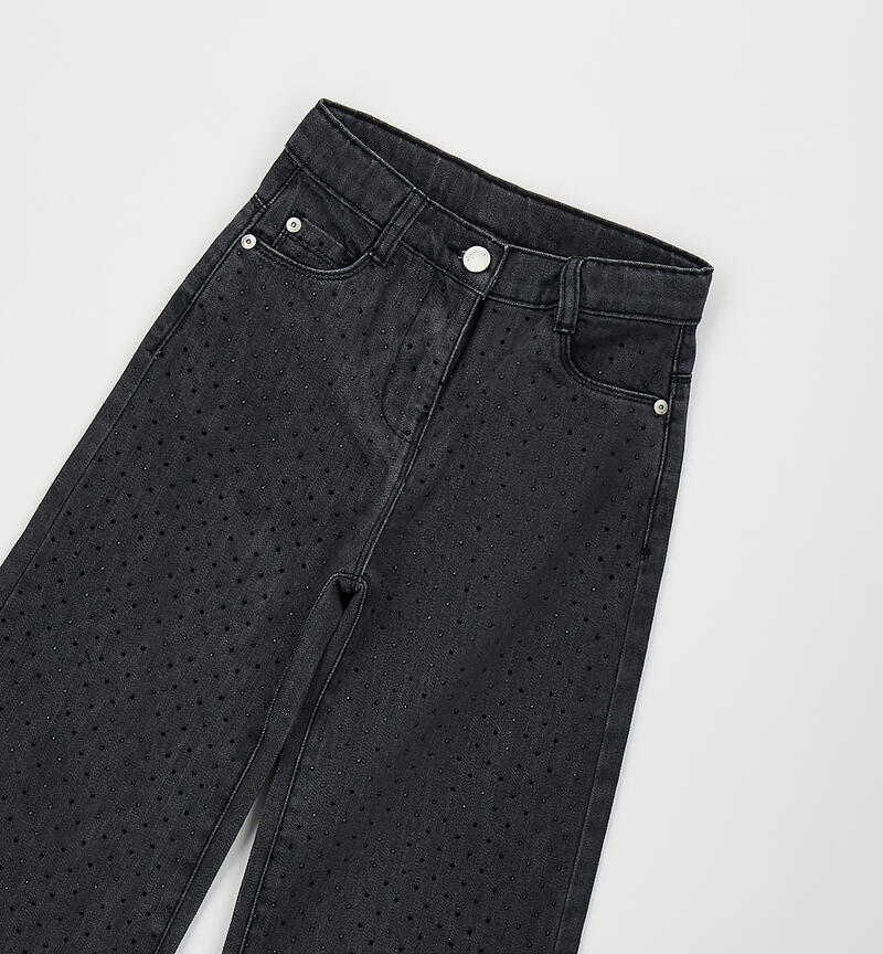 Jeans larghi con strass art.0.H450-7996 SARABANDA