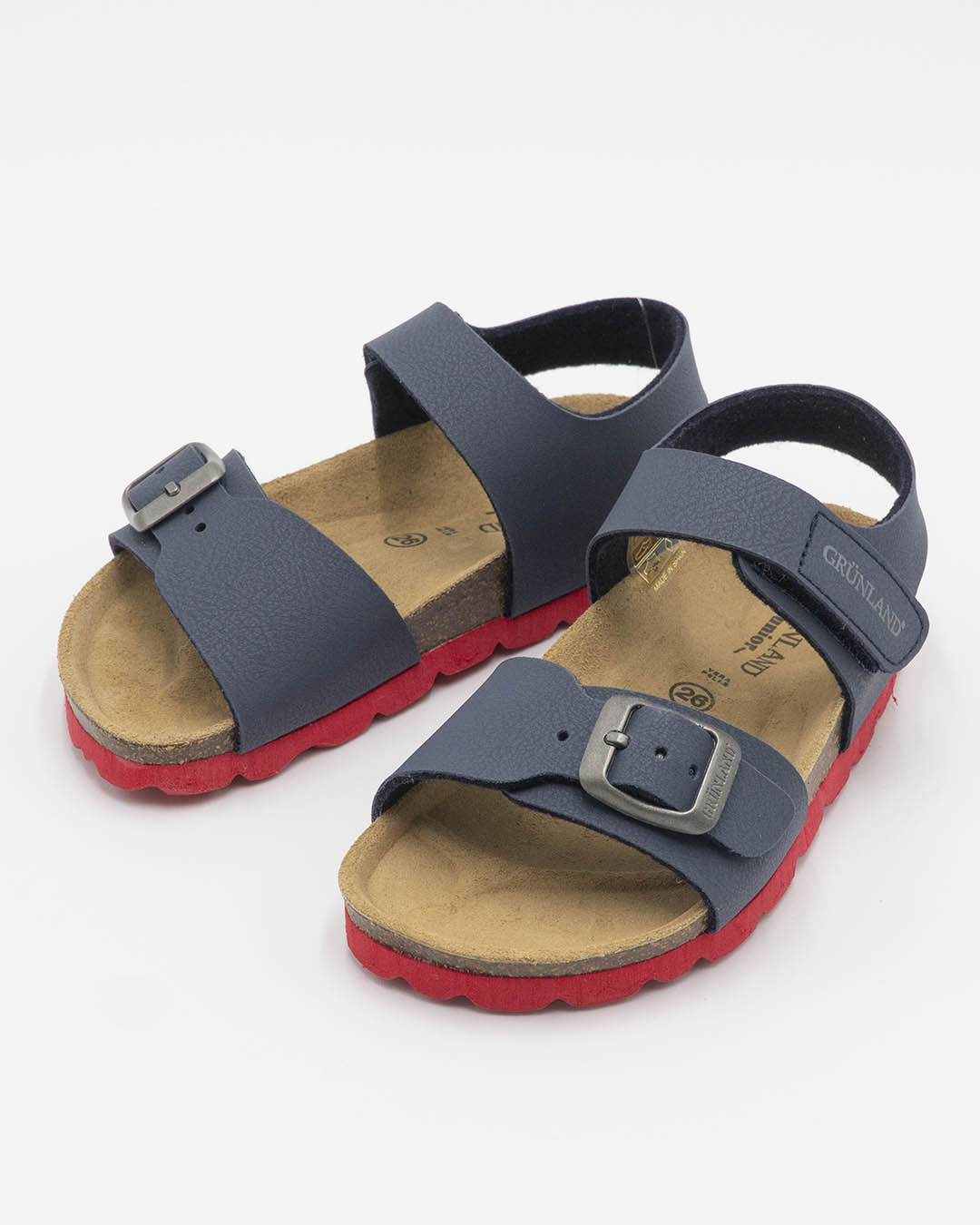 Sandali con suola colorata e strappoGRUNLAND