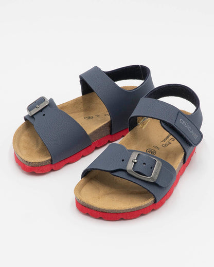 Sandali con suola colorata e strappoGRUNLAND
