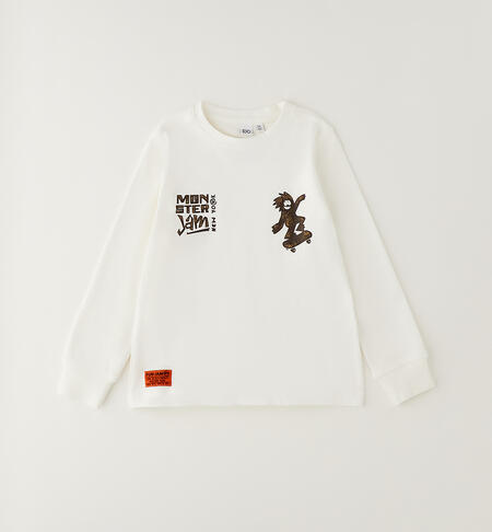 T-shirt con monster in skate art.4.H253-0112 I DO