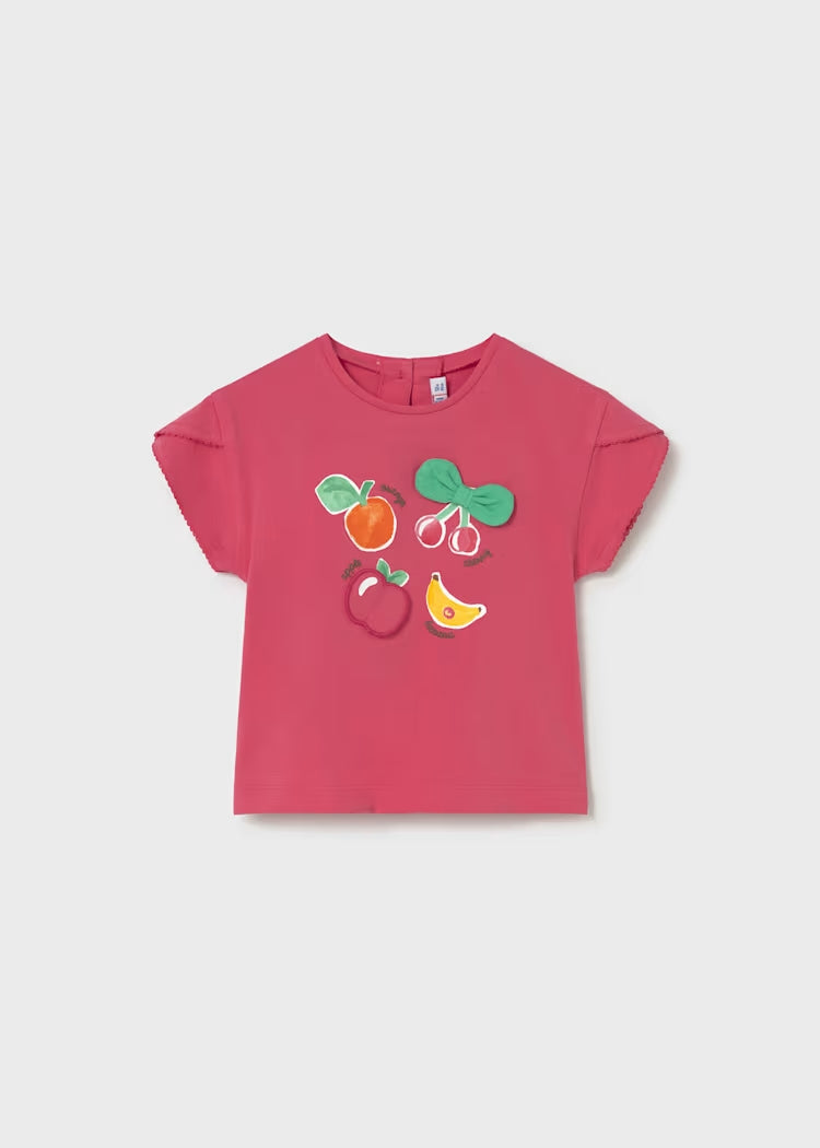 T-shirt con frutta applicata art.1087-25 MAYORAL