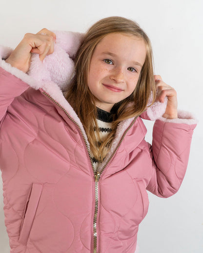 Giaccone imbottito reversibile interno in pelo IDO