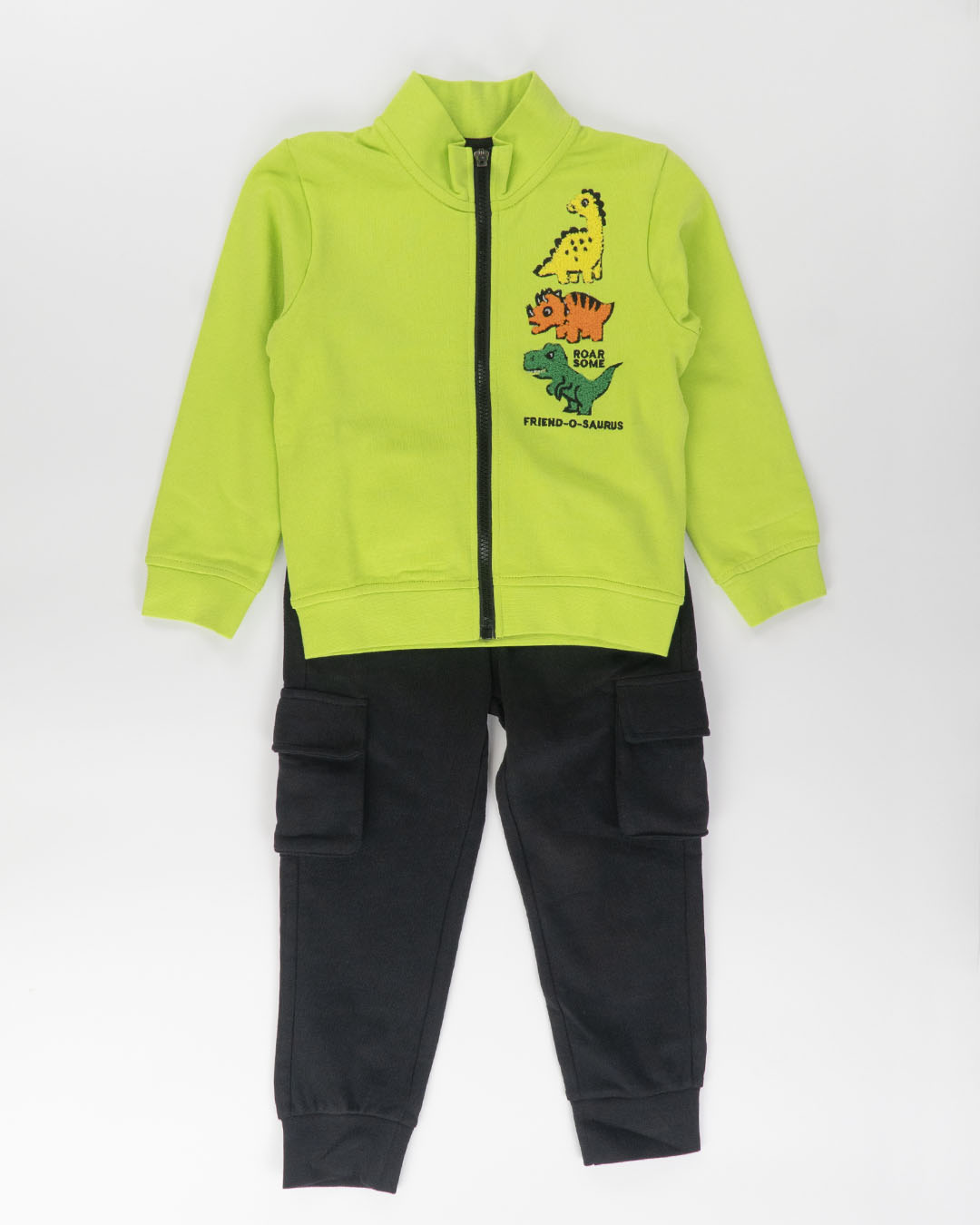 Tuta a peso medio con dinosauri ricamati I DO