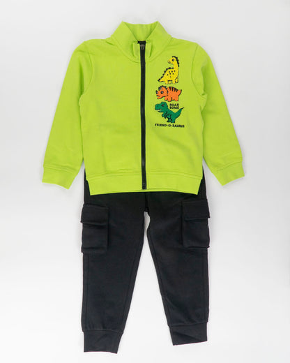 Tuta a peso medio con dinosauri ricamati I DO