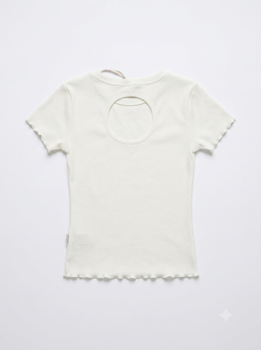 T-shirt basica a costine art.4G718-0113 I DO