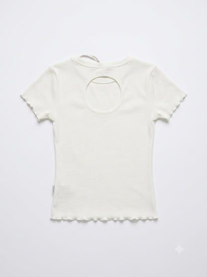T-shirt basica a costine art.4G718-0113 I DO