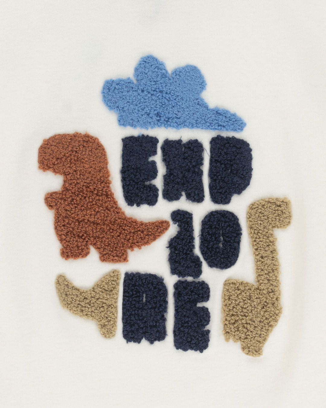 T-shirt manica lunga con dinosauri ricciolini I DO