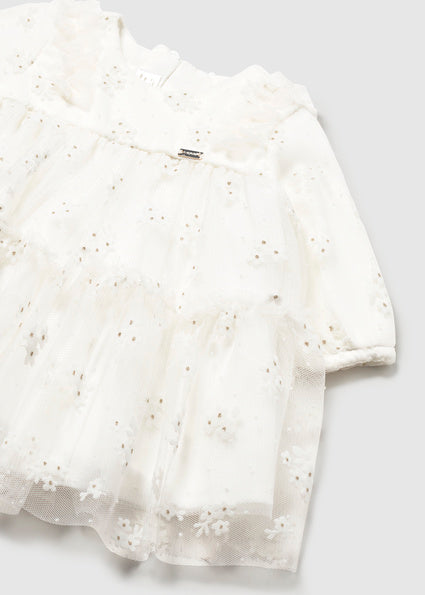 Abito in tulle ricamato lurex art.2.808-16 MAYORAL