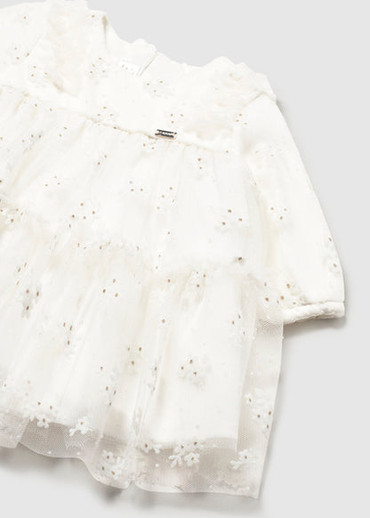Abito in tulle ricamato lurex art.2.808-16 MAYORAL