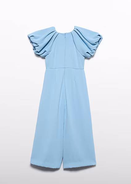 Tuta con manica a sbuffo e perle ABEL & LULA