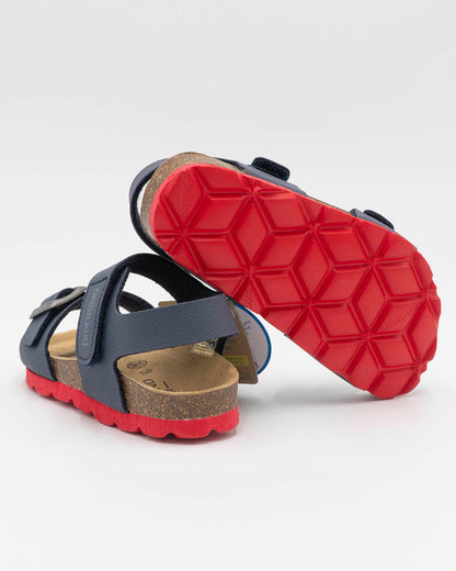 Sandali con suola colorata e strappoGRUNLAND
