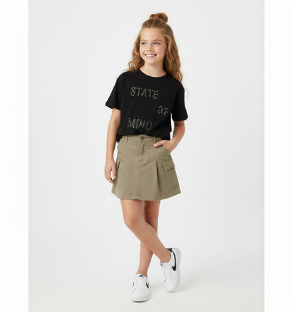 T-shirt oversize con borchie art.4G708-0658 I DO