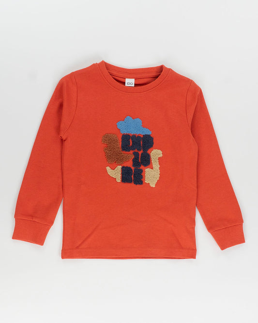 T-shirt manica lunga con dinosauri ricciolini I DO