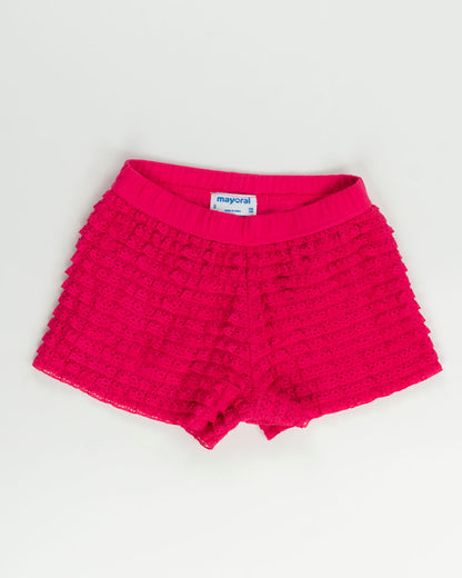 Completo 2 pz. con short in pizzo MAYORAL