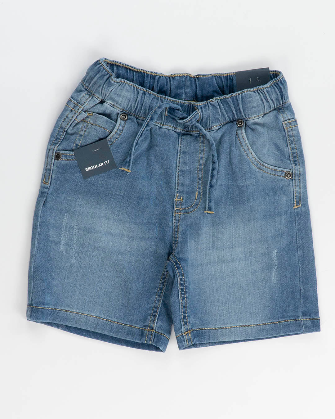 Jeans taglio bermuda con elastico in vita I DO