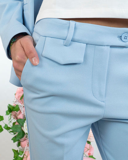 Pantaloni in tessuto con taglio a zampa KOCCA