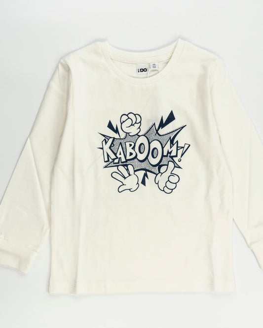 T-shirt manica lunga con stampa  I DO