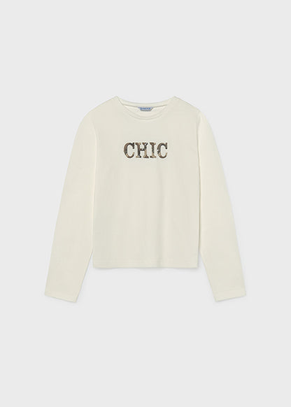 T-shirt con ricamo Chic art.7.058-080 MAYORAL