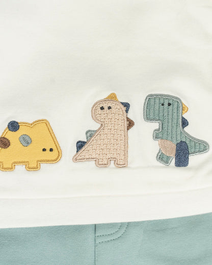 Completo 2 pz. felpato con baby dinosauri MAYORAL