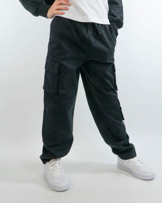 Pantaloni cargo con elastico in vita I DO
