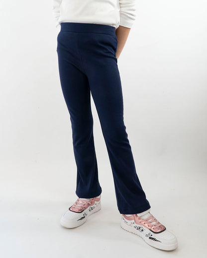 Leggings a costine taglio a zampa I DO