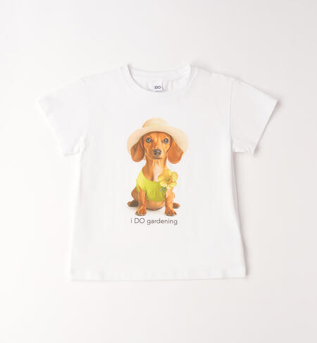 T-shirt con cagnolina art.4G831/G3-0113 I DO