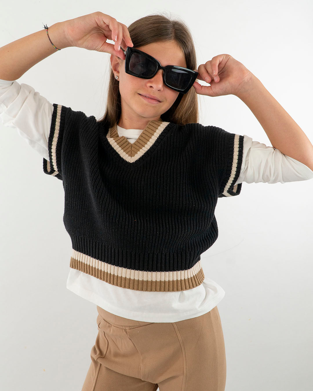 Gilet in maglia con scollo a V MAYORAL