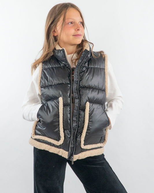 Gilet imbottito con inserti teddy MAYORAL