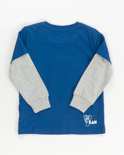 T-shirt con doppia manica ed applicazione I DO