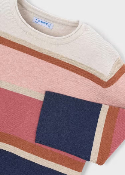 Maglione a righe con lurex art.4.317-041 MAYORAL