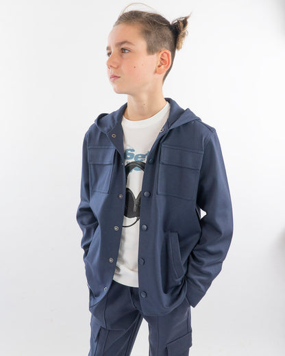 Camicia elasticizzata con cappuccio I DO