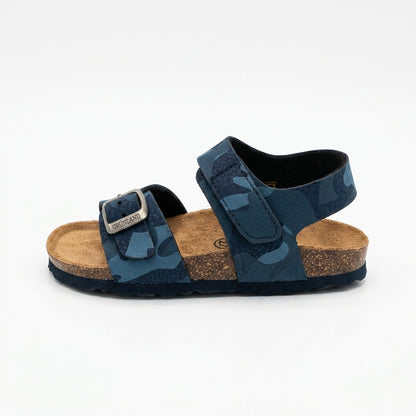 Sandali con strappo fantasia militare